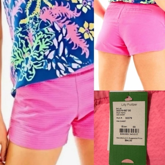 Lilly Pulitzer Adie Short Sunset Pink - Picture 1 of 3